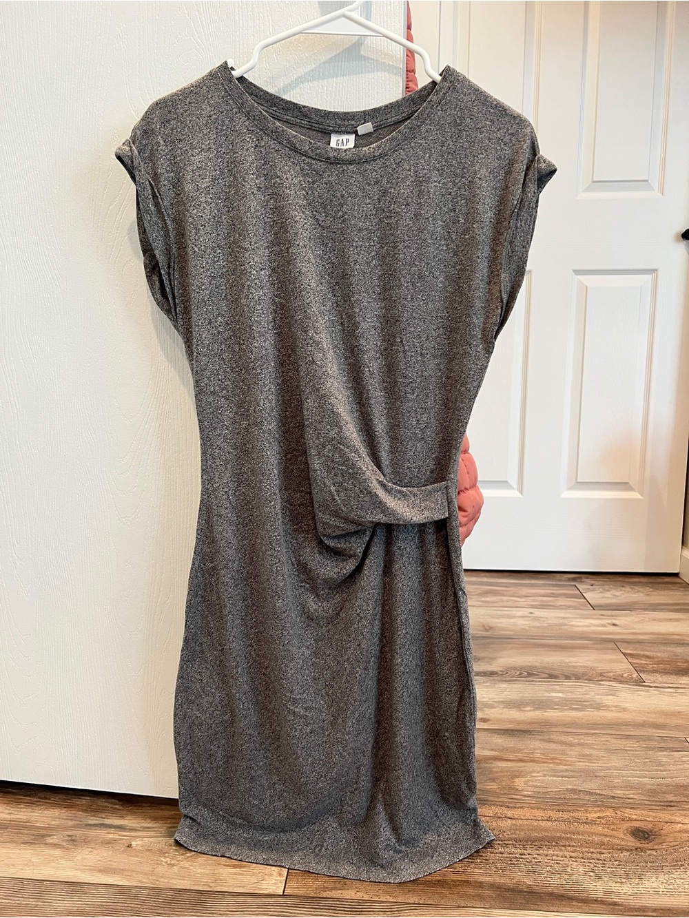 GAP Charcoal Gray Twist-Detail Knit Dress